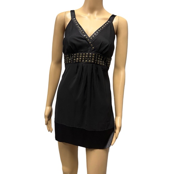 Alfani Black Studded Empire Waist Sleeveless Adjustable Strap Top Plus Size 14 - Picture 1 of 9